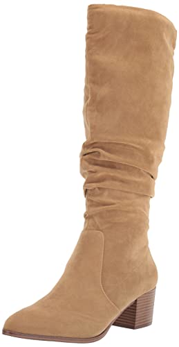 Amazon Essentials Damen Hohe Stiefel Mit Blockabsatz, Bräunen, 38 EU von Amazon Essentials