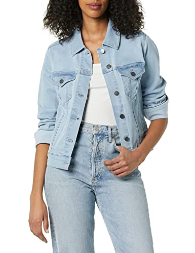 Amazon Essentials Damen Jeansjacke (erhältlich in Übergröße), Helle Waschung, S von Amazon Essentials