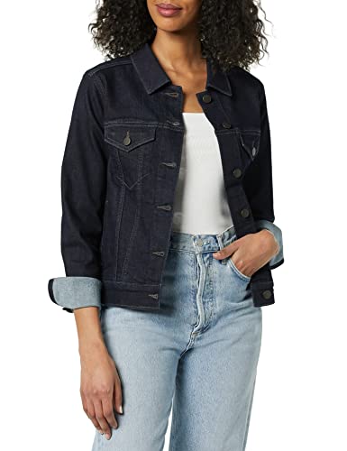 Amazon Essentials Damen Jeansjacke (erhältlich in Übergröße), Rinse Waschung, 5XL Große Größen von Amazon Essentials