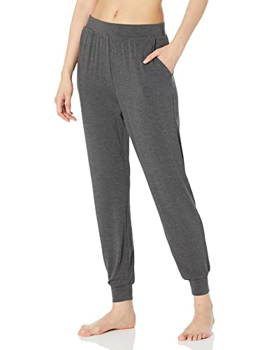 Amazon Essentials Damen Jogger-Pyjama-Hose Aus Leichtem Strickjersey Mit Taschen, Dunkelgrau Meliert, L Amazon Essentials Damen Jogger-Pyjama-Hose Aus Leichtem Strickjersey Mit Taschen, Dunkelgrau Meliert, L von Amazon Essentials
