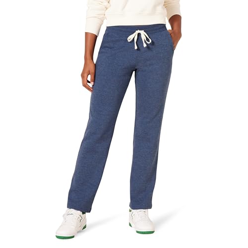 Amazon Essentials Damen Jogginghose aus Fleece mit geradem Bein (in großen Größen erhältlich), Marineblau Heidekraut, M von Amazon Essentials