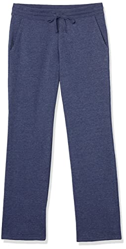 Amazon Essentials Damen Jogginghose Mit Geradem Bein Und Kordelzug Für Damen, Fleece – (In Übergröße Erhältlich), Marineblau Heidekraut, S von Amazon Essentials