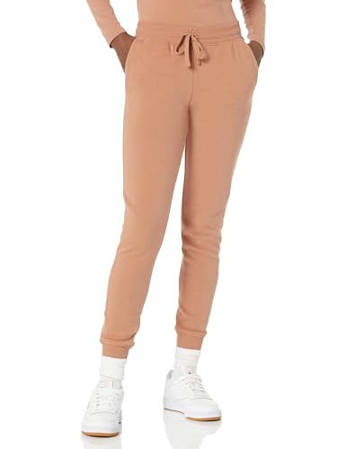 Amazon Essentials Damen Fleece-Jogginghose (in Übergröße erhältlich), Hellbraun, XL von Amazon Essentials