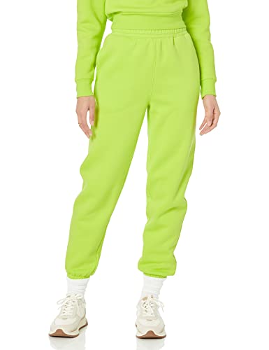 Amazon Essentials Damen Entspannte Jogginghose Mit Hoher Taille (In Übergröße Erhältlich), Lindgrün, XS von Amazon Essentials