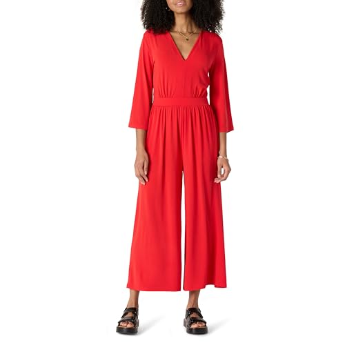 Amazon Essentials Damen Jumpsuit Aus Mattem Jersey In Lockerer Passform, Kräftiges Mohnrot, M Amazon Essentials Damen Jumpsuit Aus Mattem Jersey In Lockerer Passform, Kräftiges Mohnrot, M von Amazon Essentials