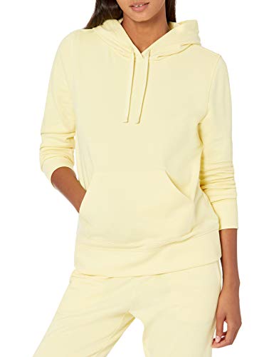 Amazon Essentials Damen Fleece-Kapuzenpullover in normaler Passform (in Übergröße erhältlich), Hellgelb, XL von Amazon Essentials