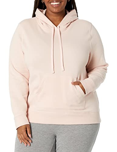 Amazon Essentials Damen Fleece-Kapuzenpullover in normaler Passform (in Übergröße erhältlich), Hellrosa, XXL von Amazon Essentials