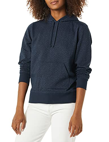 Amazon Essentials Damen Fleece-Kapuzenpullover in normaler Passform (in Übergröße erhältlich), Marineblau Gepard, M von Amazon Essentials