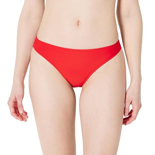 Amazon Essentials Damen Klassisches Bikini-Unterteil, Bademode, Kräftiges Mohnrot, 40 von Amazon Essentials