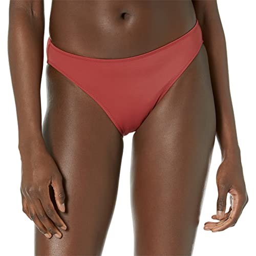 Amazon Essentials Damen Klassische Bikini-Badehose (erhältlich in Übergröße) - Auslauffarben, Ziegelrot, XL Große Größen von Amazon Essentials
