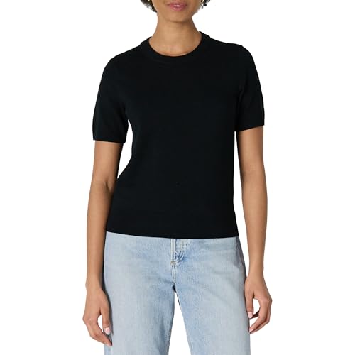 Amazon Essentials Damen Kurzarmpullover-Pullovertop in Regular-Fit, Schwarz, M Amazon Essentials Damen Kurzarmpullover-Pullovertop in Regular-Fit, Schwarz, M von Amazon Essentials