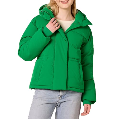 Amazon Essentials Damen Kurz geschnittene Daunenjacke mit Kapuze (in Übergröße erhältlich), Grün, XL von Amazon Essentials