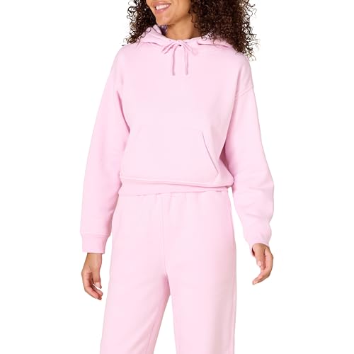 Amazon Essentials Damen Kurzer Kapuzenpulli (In Übergröße Erhältlich), Pastellrosa, XXL von Amazon Essentials