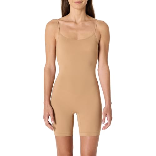 Amazon Essentials Damen Kurzer Strampler Aus Mikrofaser, Gewaschene Bronze, 44 von Amazon Essentials