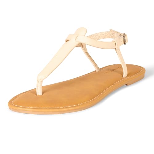 Amazon Essentials Damen Lässige Zehenstegsandale mit Knöchelriemen, Hellbeige, 41.5 EU Weit Amazon Essentials Damen Lässige Zehenstegsandale mit Knöchelriemen, Hellbeige, 41.5 EU Weit von Amazon Essentials