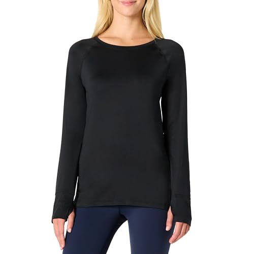 Amazon Essentials Damen Langärmeliges T-Shirt aus Tech-Stretch, Schwarz, XS Amazon Essentials Damen Langärmeliges T-Shirt aus Tech-Stretch, Schwarz, XS von Amazon Essentials