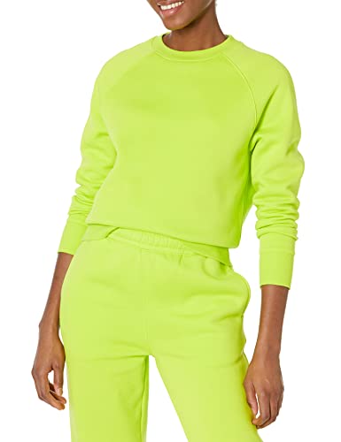Amazon Essentials Damen Langärmliges Sweatshirt mit Rundhalsausschnitt und lockerer Passform (in Übergröße erhältlich), Lindgrün, XL Große Größen von Amazon Essentials
