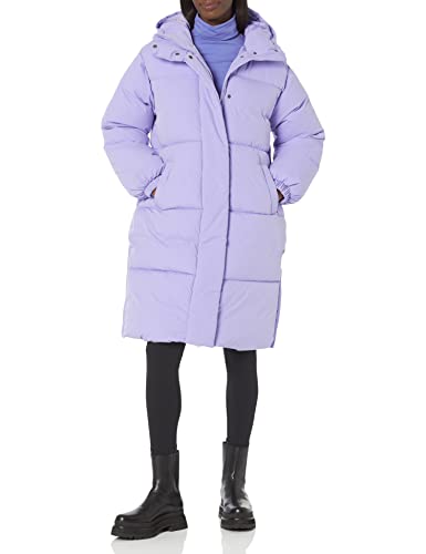 Amazon Essentials Damen Lange Oversize-Daunenjacke (in Übergröße erhältlich), Purpur, XXL von Amazon Essentials