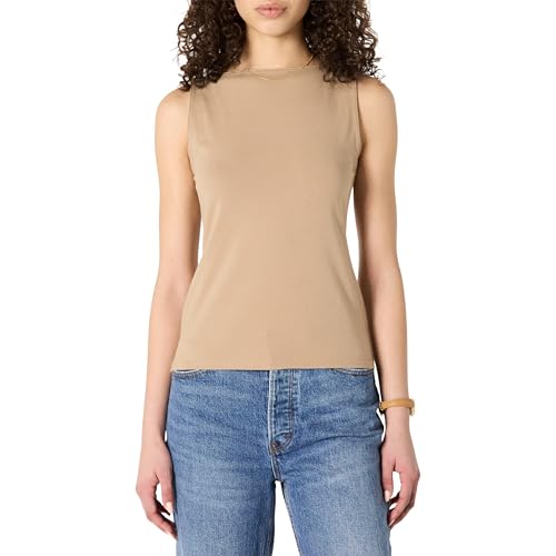 Amazon Essentials Damen Layering Tank-Oberteil Mit Bateau-Ausschnitt Aus Rippstrick, Schmale Passform, Bräunen, XS Amazon Essentials Damen Layering Tank-Oberteil Mit Bateau-Ausschnitt Aus Rippstrick, Schmale Passform, Bräunen, XS von Amazon Essentials
