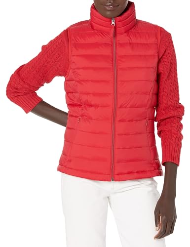 Amazon Essentials Damen Leichte, Wasserbeständige Pufferweste, Verstaubar, Rot, XXL Amazon Essentials Damen Leichte, Wasserbeständige Pufferweste, Verstaubar, Rot, XXL von Amazon Essentials