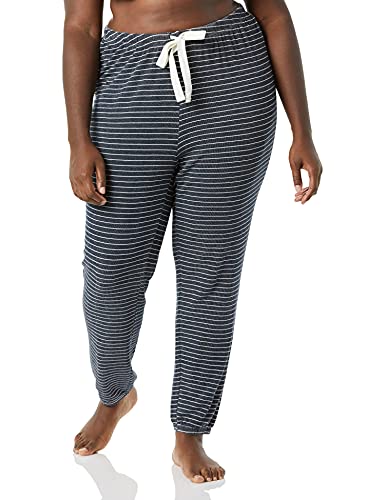 Amazon Essentials Damen Leichte Lounge-Jogginghose aus Frottee - Auslauffarben, Marineblau Heidekraut, 4XL Große Größen von Amazon Essentials