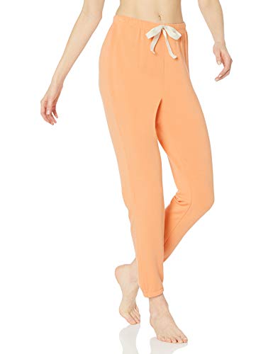 Amazon Essentials Damen Pyjama-Jogginghose, leicht, Frottee, Übergröße, Korallenorange, Größe L von Amazon Essentials