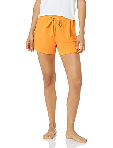 Amazon Essentials Damen Leichte Lounge-Pyjamashorts aus Terry-Frottee, Gelb, XS von Amazon Essentials