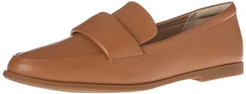 Amazon Essentials Damen Loafer mit weicher Mokassin-Zehenpartie, Kamelbraun Kunstleder, 44.5 EU von Amazon Essentials