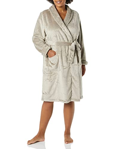 Amazon Essentials Damen Mittellanger Bademantel Plüsch - Auslauffarben, Grau, XXL Große Größen Amazon Essentials Damen Mittellanger Bademantel Plüsch - Auslauffarben, Grau, XXL Große Größen von Amazon Essentials