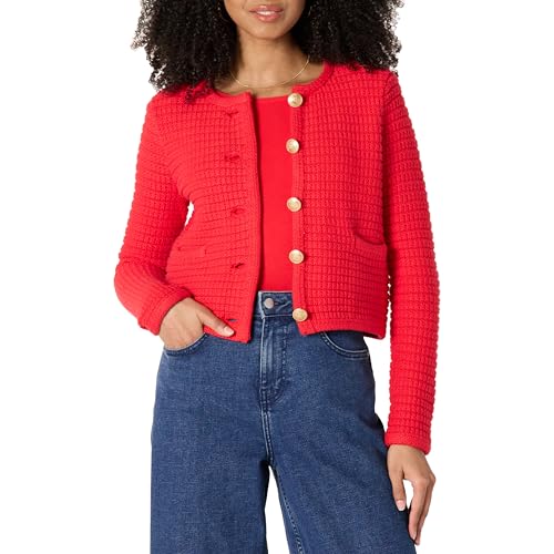 Amazon Essentials Damen Mittelschwerer Strickpullover Mit Normaler Passform, Kräftiges Mohnrot, XXL Amazon Essentials Damen Mittelschwerer Strickpullover Mit Normaler Passform, Kräftiges Mohnrot, XXL von Amazon Essentials
