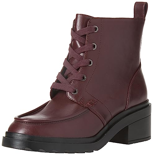 Amazon Essentials Damen Moc-Toe-Stiefel, Ochsenblutrot Schwarz, 41.5 EU von Amazon Essentials