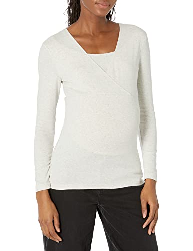 Amazon Essentials Damen Mutterschafts-Stilltop mit V-Ausschnitt, Beige, XXL von Amazon Essentials