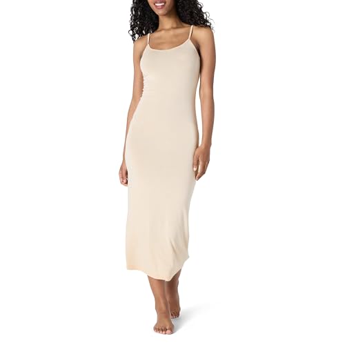 Amazon Essentials Damen Nachtwäsche-Slipdress aus weichem Modal, Perle, XL von Amazon Essentials
