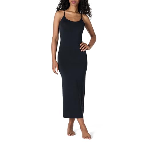 Amazon Essentials Damen Nachtwäsche-Slipdress aus weichem Modal, Schwarz, XS von Amazon Essentials