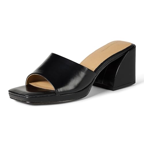 Amazon Essentials Damen Platform Mule Sandals, Schwarzes Kunstleder, 40 EU Amazon Essentials Damen Platform Mule Sandals, Schwarzes Kunstleder, 40 EU von Amazon Essentials