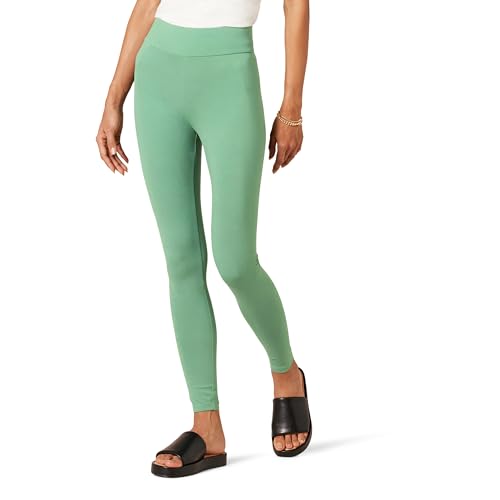 Amazon Essentials Damen Ponte-Leggings (in Übergröße erhältlich), Salbeigrün, L von Amazon Essentials