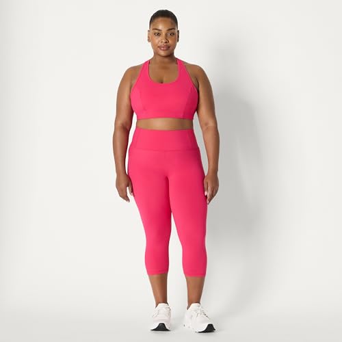 Amazon Essentials Damen Power Sculpt Capri-Leggings mit hohem Bund, Intensive Rosa, XXL Amazon Essentials Damen Power Sculpt Capri-Leggings mit hohem Bund, Intensive Rosa, XXL von Amazon Essentials