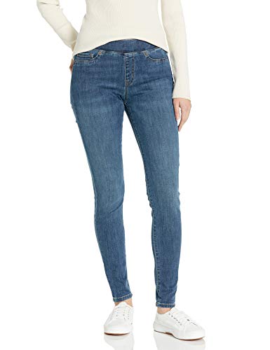 Amazon Essentials Damen Pull-On Stretch-Jeggings mit mittelhohem Bund (in Übergrößen erhältlich), Mittlere Waschung, 42 Lang von Amazon Essentials