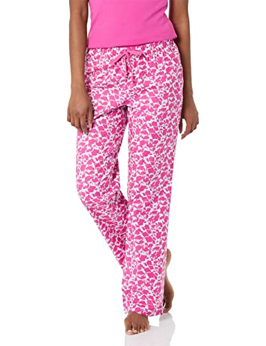 Amazon Essentials Damen Pyjamahose aus Flanell, Fuchsia Silhouette mit Blumen, L Amazon Essentials Damen Pyjamahose aus Flanell, Fuchsia Silhouette mit Blumen, L von Amazon Essentials