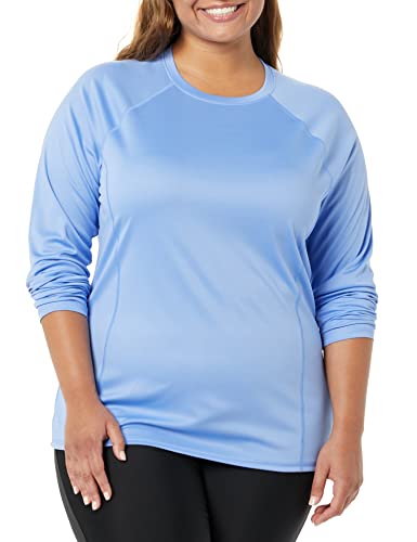 Amazon Essentials Damen Rash Guard Langarm, Hellblau, 38 von Amazon Essentials