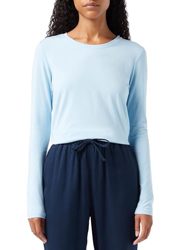 Amazon Essentials Damen Regular-Fit Langarm-T-Shirt Rundhalsausschnitt (In Übergröße Erhältlich), Himmelblau, XXL von Amazon Essentials