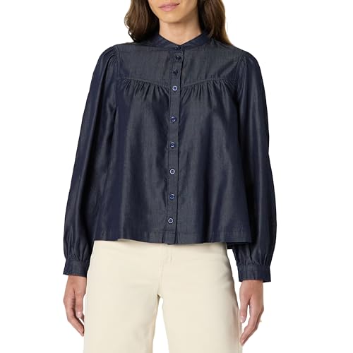 Amazon Essentials Damen Relaxed-Fit Langärmlige Jeansbluse Chambray, Auswaschen, L Amazon Essentials Damen Relaxed-Fit Langärmlige Jeansbluse Chambray, Auswaschen, L von Amazon Essentials