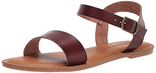 Amazon Essentials Damen Sandale mit Zwei Riemen und Schnalle, Braun, 42.5 EU Weit Amazon Essentials Damen Sandale mit Zwei Riemen und Schnalle, Braun, 42.5 EU Weit von Amazon Essentials