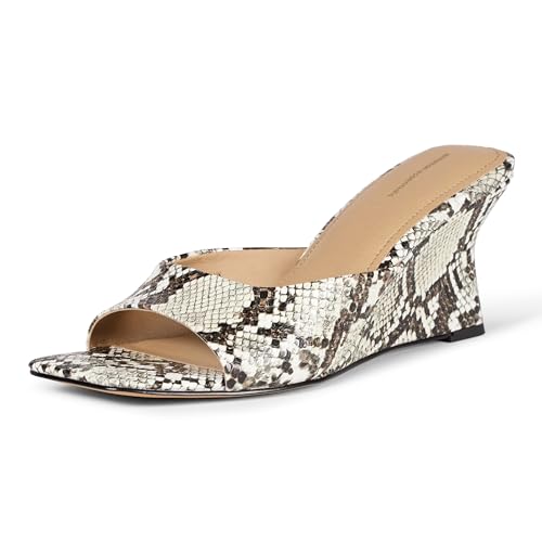 Amazon Essentials Damen Sandalen mit Keilabsatz, Graues Schlangenlederimitat, 39 EU Amazon Essentials Damen Sandalen mit Keilabsatz, Graues Schlangenlederimitat, 39 EU von Amazon Essentials