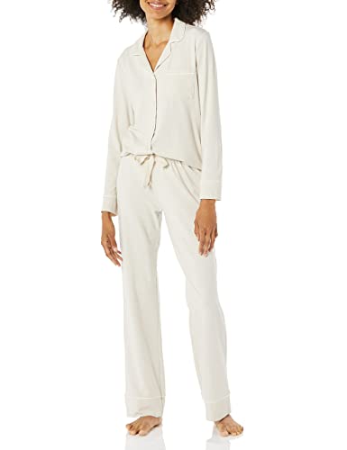 Amazon Essentials Damen Schlafanzug-Set aus Baumwollmodal mit langärmligem Hemd und durchgehendem Unterteil, Beige, 4XL Plus Amazon Essentials Damen Schlafanzug-Set aus Baumwollmodal mit langärmligem Hemd und durchgehendem Unterteil, Beige, 4XL Plus von Amazon Essentials