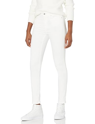 Amazon Essentials Damen Skinny-Jeans, Weiß, 40 Lang von Amazon Essentials