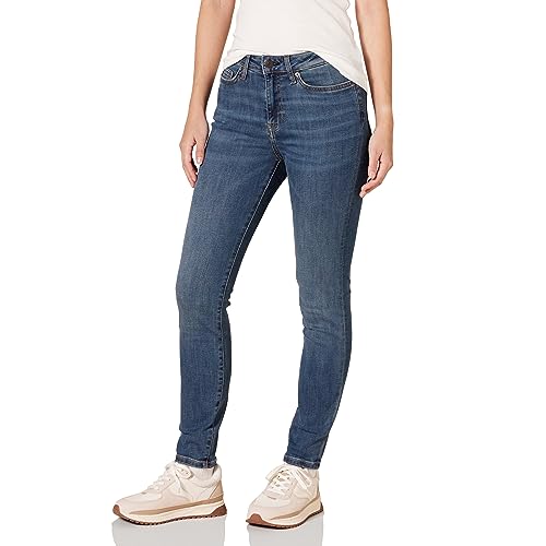 Amazon Essentials Damen Skinny-Jeans mit Hohem Bund - Auslauffarben, Mittlere Waschung, 34 Lang von Amazon Essentials