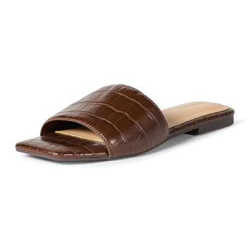 Amazon Essentials Damen Slide-Sandalen, Braunes Krokodilimitat, 41 EU Amazon Essentials Damen Slide-Sandalen, Braunes Krokodilimitat, 41 EU von Amazon Essentials