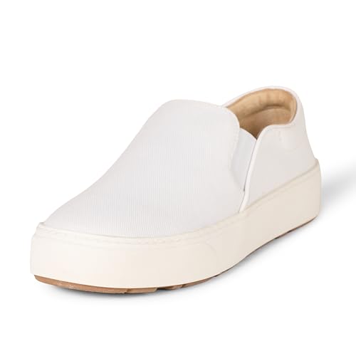 Amazon Essentials Damen Bequemer Sneaker Zum Hineinschlüpfen, Weiß, 44.5 EU von Amazon Essentials