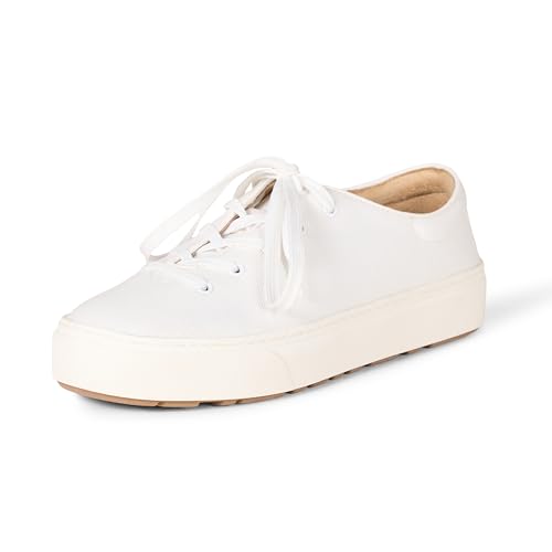 Amazon Essentials Damen Sneaker mit Schnürung, Weiß, 44 EU von Amazon Essentials